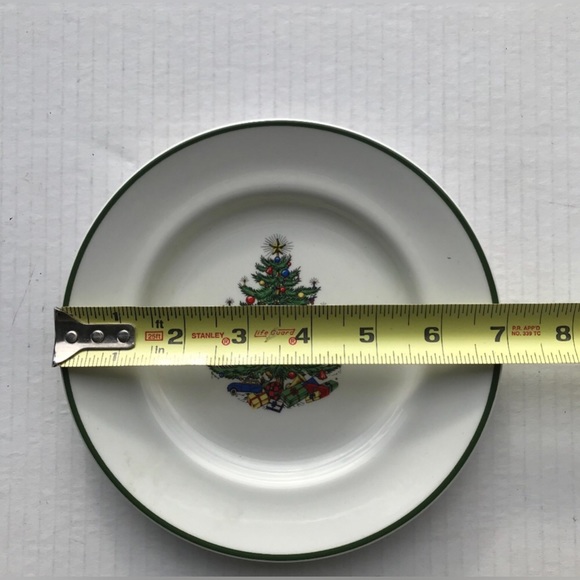 Set Of 4 Vintage Cuthbertson “Christmas Tree” Bread/Dessert Plates 7” - Picture 6 of 6